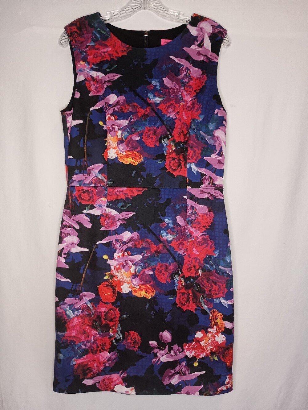 Betsey Johnson Women's Size 12 Sleeveless Dress Watercolor Maximalist - Picture 4 of 11